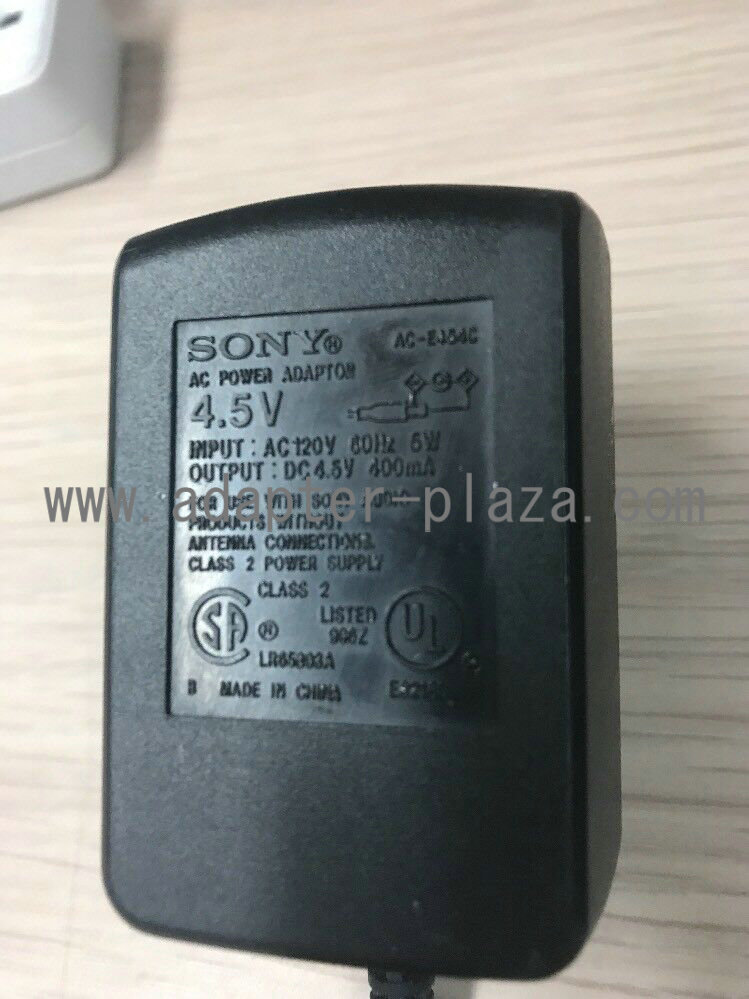 *NEW* SONY AC-E454C AC POWER SUPPLY ADAPTER DC 4.5V 400MA ACE454C 5W